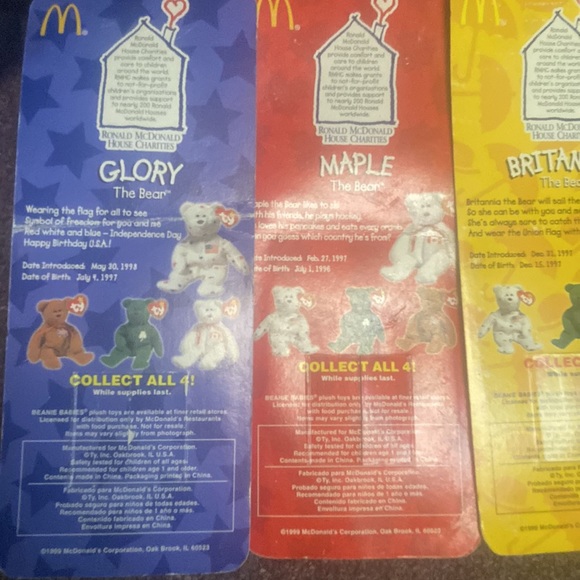 McDonald's International Bears with Errors - Picture 4 of 6